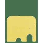 MUURLA Chop&Serve Board Elephant L, Birch/Yellow - BIRCH/YELLOW - 36X 32X 1 cm