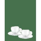 BIALETTI Espresso Cup W.saucer Set/2 Vetro Bialetti® - CLEAR - 9 CL