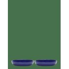 SERAX Plate High Dark Blue-Stripes White Feast By Ottolenghi Set/2 - BLUE - Ø 22 cm