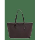 MANGO Shopper Bag With Buckle Details - DARK BROWN - One Size