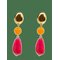 PIPOL'S BAZAAR Hera Drop Ear Red - RED - One Size – kuva 1