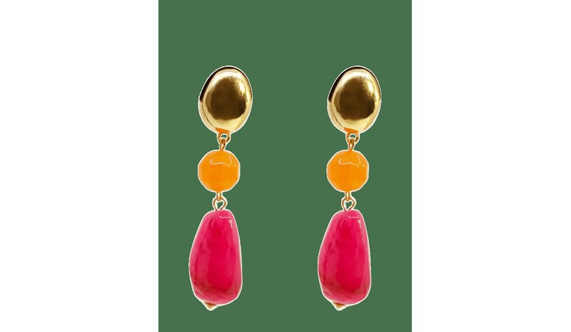 PIPOL'S BAZAAR Hera Drop Ear Red - RED - One Size – kuva 1/2