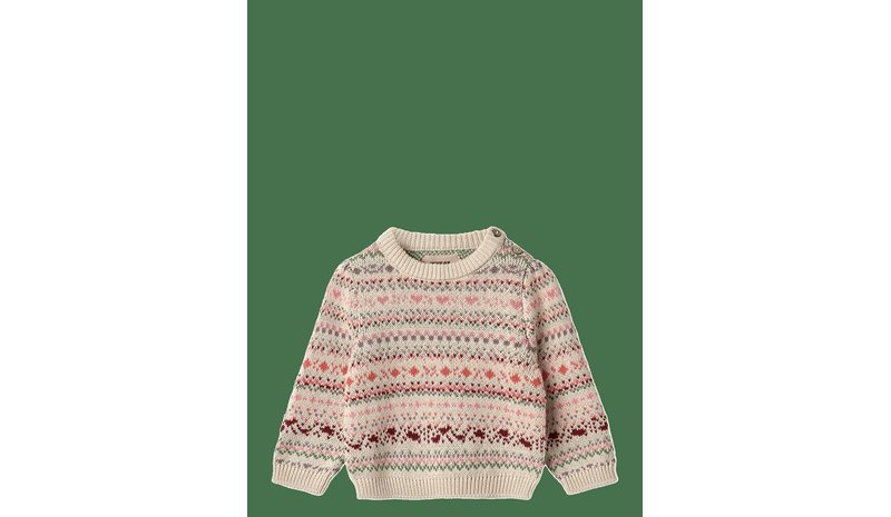 WHEAT Jacquard Pullover Olga - MULTI - 68 – kuva 1/2