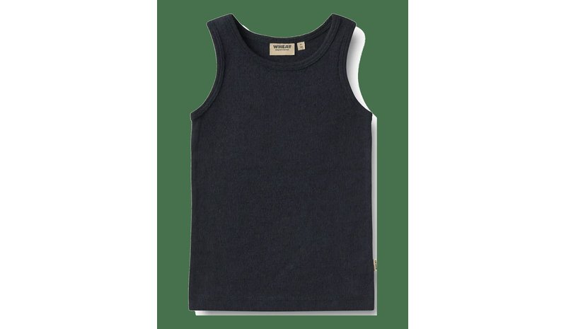 WHEAT Wool Singlet Iggy - NAVY - 104 – kuva 1/2