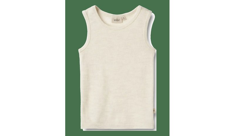 WHEAT Wool Singlet Iggy - EGGSHELL MELANGE - 122 – kuva 1/2