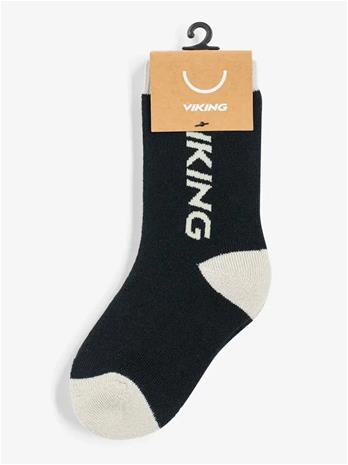VIKING Play Wool Thermo Socks - BLACK - 25/27
