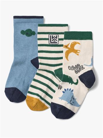 LIEWOOD Silas Socks 3-Pack - COOL KIDS MULTI MIX - 29/32