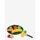 MAGNI TOYS Fruit In Wood On The Plate, With Velcro - MULTI COLOURED - One Size