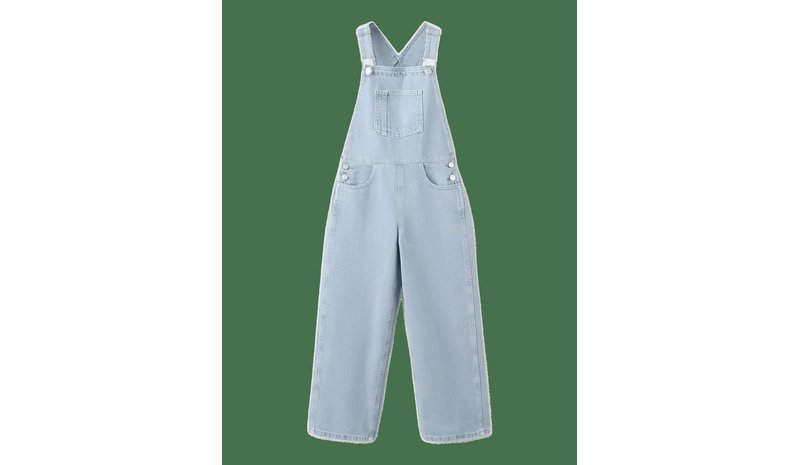 MANGO Long Denim Dungarees - MEDIUM BLUE - 116 – kuva 1/2