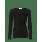ROSEMUNDE KIDS Rkbalta Modal Ls Lace Cardigan - BLACK - 128