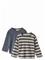 WHEAT 2 T-Shirt L/S Milo - GREYBLUE STRIPE - 86 – kuva 1