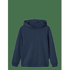 LMTD Nlnnizu Ls Bru Sweat W. Hood Noos - NAVY BLAZER - 122-128