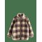 LINDEX Pile Jacket - DARK KHAKI - 98 – kuva 1