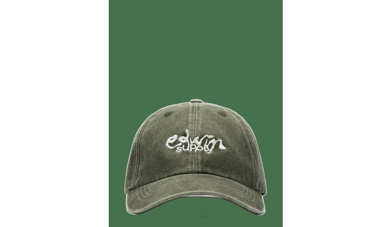 EDWIN Soft Washed 6 Panel Cap - Black - BLACK - One Size – kuva 1/2
