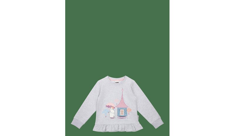 MOOMIN Översvämning Collegetröja - GREY - 116 – kuva 1/2