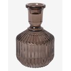 C'EST BON Glass Candle Holder - COFFEE - H18 cm