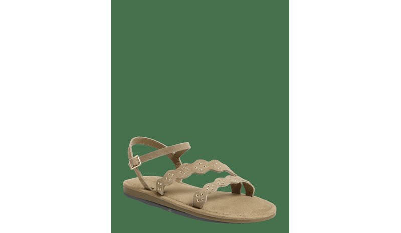 MANGO Leather Sandals With Straps - LT PASTEL BROWN - 36 – kuva 1/2