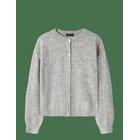 LMTD Nlflodet Ls Short Knit Cardigan Noos - LIGHT GREY MELANGE - 158-164