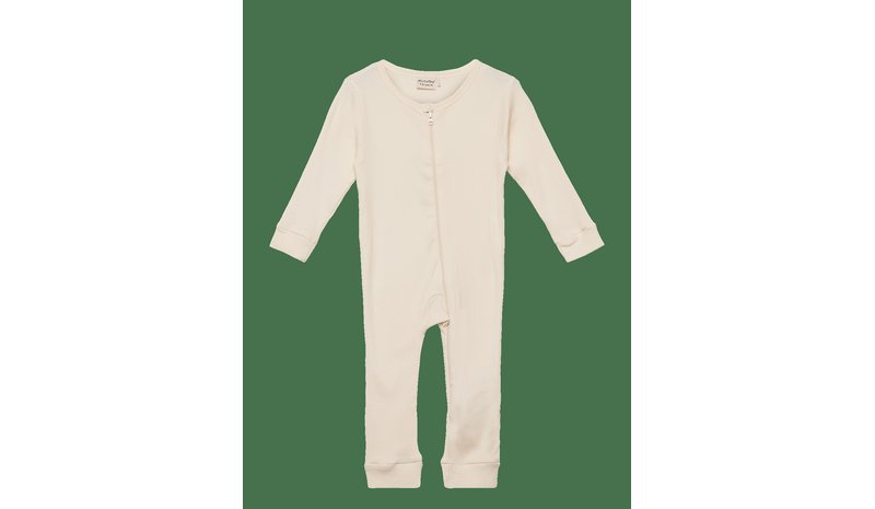 MINYMO Jumpsuit Ls Rib - SEEDPEARL - 86 – kuva 1/2