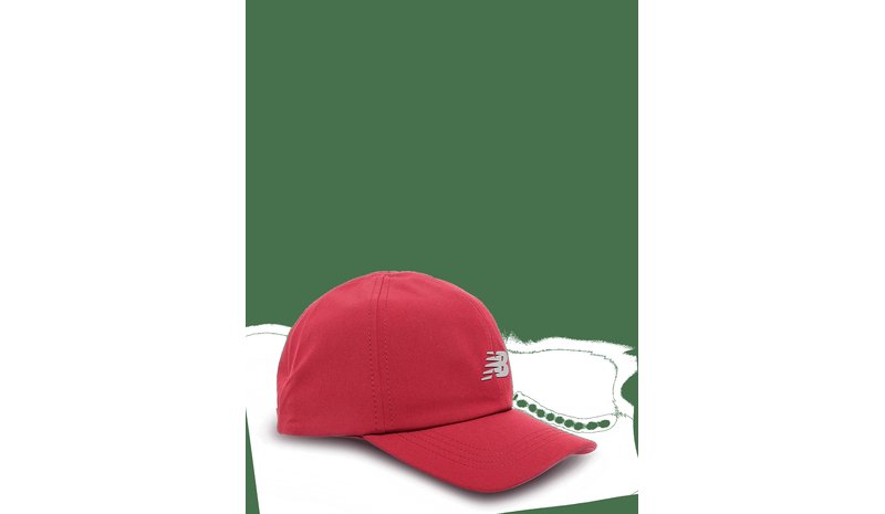 NEW BALANCE 6 Panel Performance Hat V2 - PODIUM RED - One Size – kuva 1/2