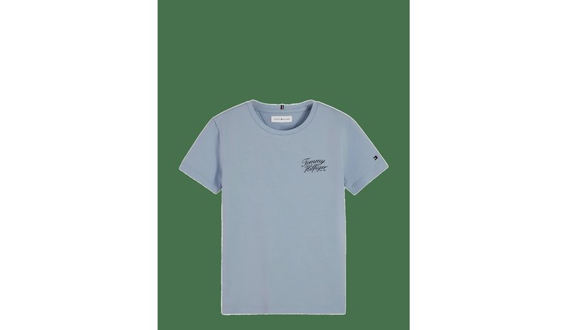 TOMMY HILFIGER Tommy Hilfiger Script Tee Ss - SKY BLUE - 176 – kuva 1/2