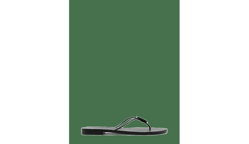 MANGO Leather Sandal With Shell Detail - BLACK - 40 – kuva 1/2
