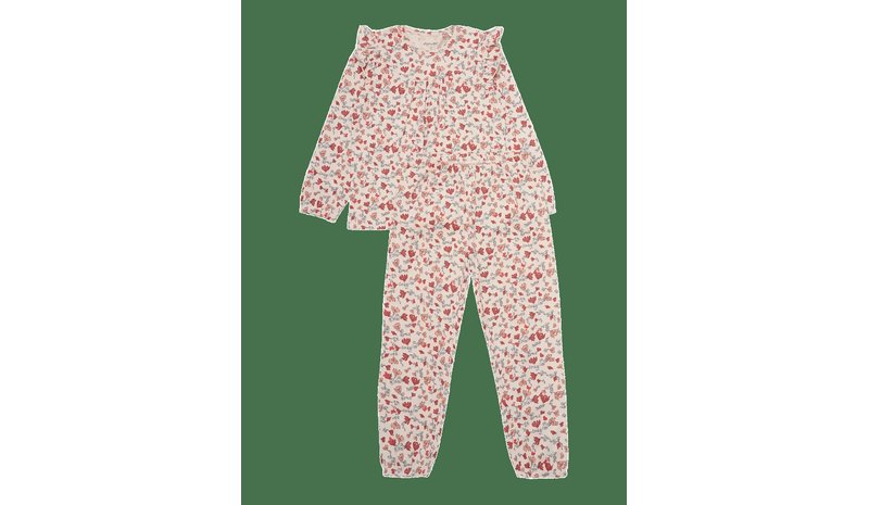MINYMO Pyjamas Ls Set Aop - SANDSHELL - 128 – kuva 1/2