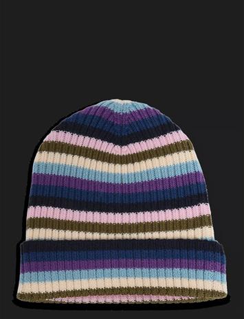 FUB Rib Beanie - MULTI STRIPE (02) - 90/100 – kuva 1/2