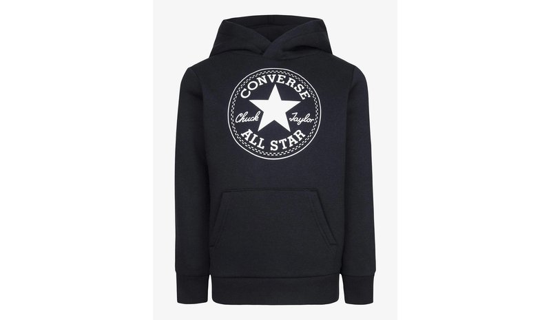 CONVERSE Po-Pull-Over Hoody - BLACK - 110-116 – kuva 1/2