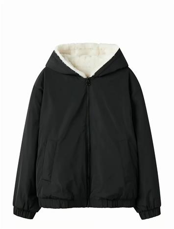 NAME IT Nkfmaya Bomber Jacket Rev - BLACK - 116 – kuva 1/2
