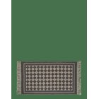 NOBLE HOUSE Rug Check Brown 70X120 - BLACK - 70X120 cm