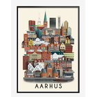 MARTIN SCHWARTZ Aarhus Small Poster - MULTI COLOR - A3