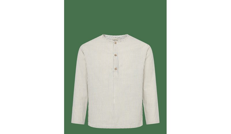 WHEAT Shirt Bjørk - DARK BLUE STRIPE - 122 – kuva 1/2