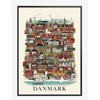 MARTIN SCHWARTZ Danmark Small Poster - MULTI COLOR - A3