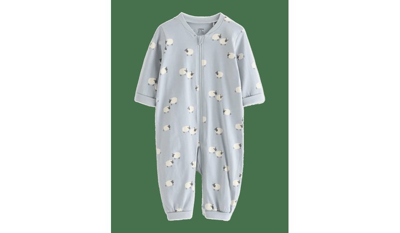 LINDEX Pyjamas With Application At The Back - LIGHT DUSTY BLUE - 86 – kuva 1/2