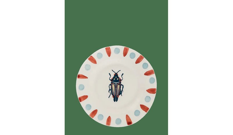 ANNA + NINA Beetle Bug Wall Decoration Plate - MULTICOLOR - ONZE SIZE – kuva 1/2