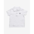RALPH LAUREN BABY Soft Cotton Polo Shirt - WHITE - 85-90