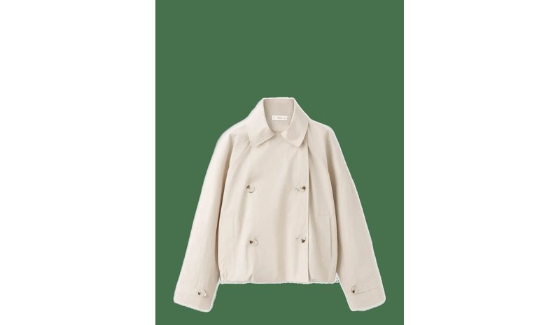 MANGO Double-Breasted Trench Coat - LIGHT BEIGE - 134 – kuva 1/2