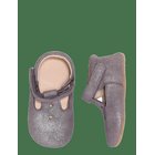 MELTON Mary Jane Leather Slippers - PURPLE DOVE - 22/23