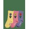 MINI RODINI Violas 3-Pack Socks - MULTI - 36/39 – kuva 1