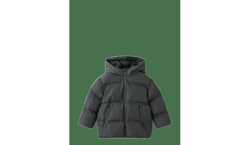 MANGO Hood Puffer Coat - CHARCOAL - 98 – kuva 1/2