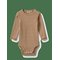 WHEAT Body L/S Freddie - WARM HAZEL STRIPE - 80 – kuva 1