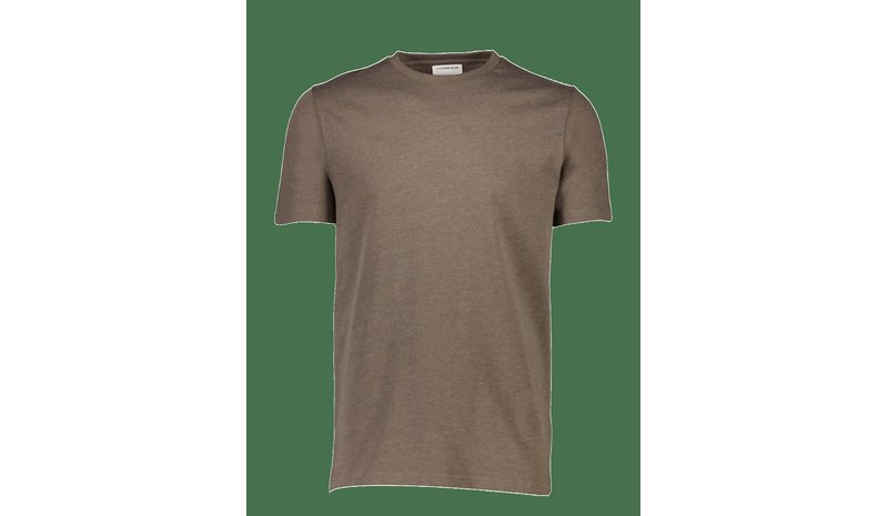 LINDBERGH Basic Tee S/S - DK BROWN MEL - XL – kuva 1/2