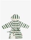 DONE BY DEER Bathrobe Gots Stripes Green 3-4Y - GREEN - LENGTH:60 cm