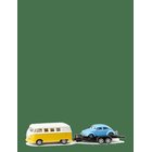SIKU Siku Minibuss Med Slæb 1:50 - MULTI - One Size