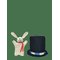 OYOY MINI Magic Hat & Rabbit - BLACK / WHITE - One Size – kuva 1