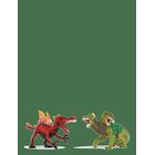 SCHLEICH Schleich Fire Saurian Vs. Jungle Lizard - MUTI - One Size