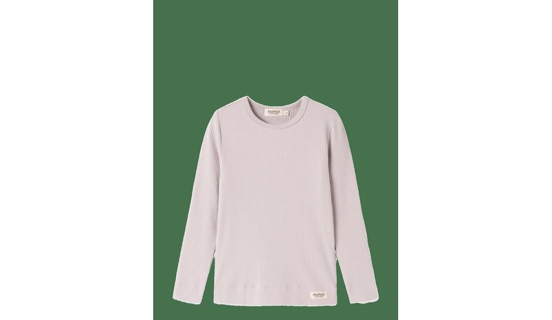 MARMAR COPENHAGEN Plain Tee Ls - CLOUD GRAY - 128 – kuva 1/2