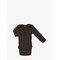 SMALLSTUFF Body Ls, Brown Drop Needle, Merino Wool - BROWN - 98 – kuva 1