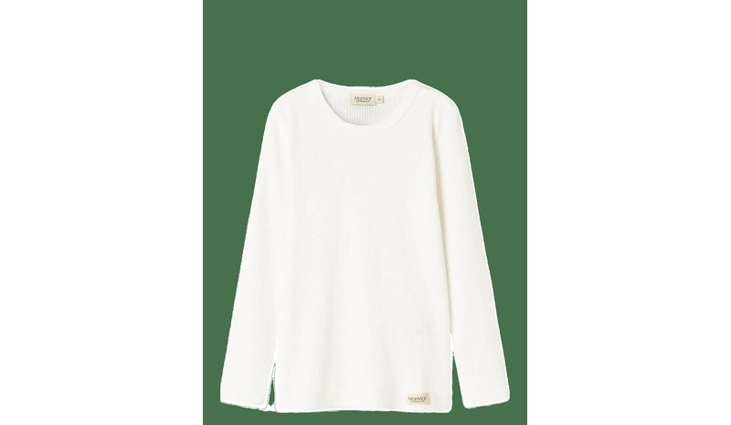 MARMAR COPENHAGEN Plain Tee Ls - GENTLE WHITE - 128 – kuva 1/2